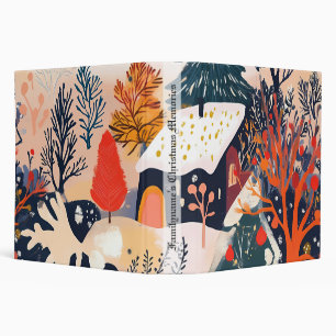 Create Your Own Colorful Christmas Cottage 3 Ring Binder