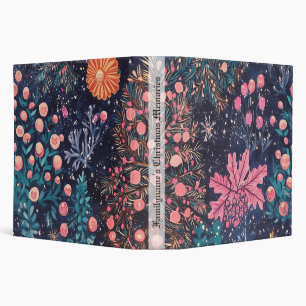 Create Your Own Colorful Christmas Flowers 3 Ring Binder