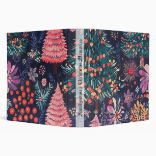 Create Your Own Colorful Christmas Foliage 3 Ring Binder