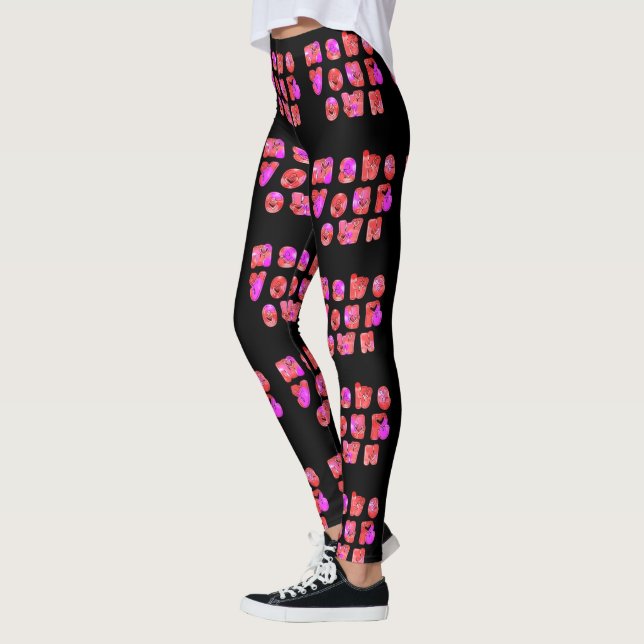 Create Your Own Colorful cute pretty Leggings (Left)