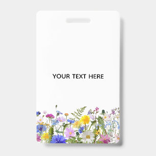 Create Your Own Colorful Floral Badge