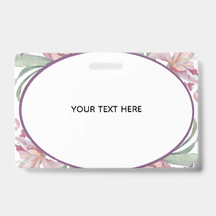 Create Your Own Colorful Floral Border Badge