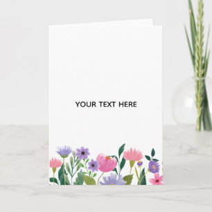 Create Your Own Colorful Floral Border Card