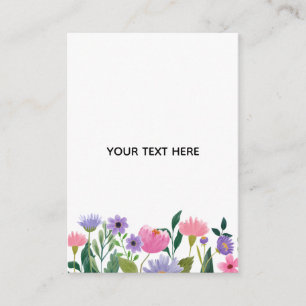 Create Your Own Colorful Floral Border  Enclosure Card