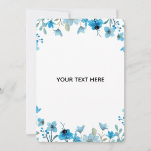 Create Your Own Colorful Floral Border Invitation