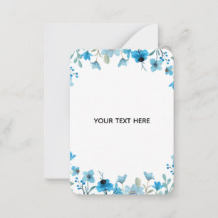 Create Your Own Colorful Floral Border Note Card