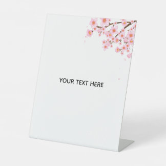 Create Your Own Colorful Floral Border Pedestal Sign