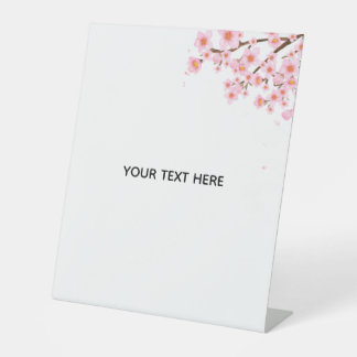 Create Your Own Colorful Floral Border Pedestal Sign