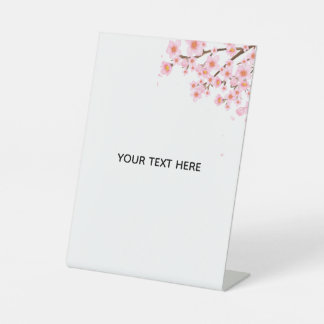 Create Your Own Colorful Floral Border Pedestal Sign