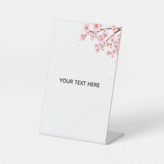 Create Your Own Colorful Floral Border Pedestal Sign