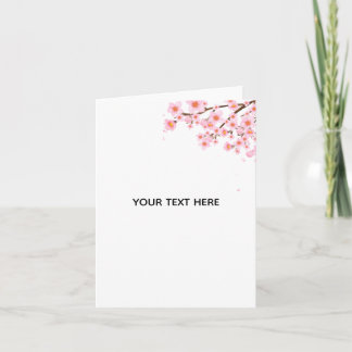 Create Your Own Colorful Floral Border Thank You Card
