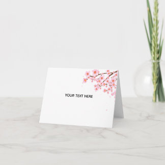 Create Your Own Colorful Floral Border Thank You Card