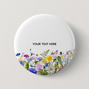 Create Your Own Colorful Floral Button