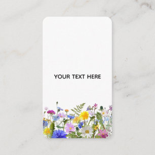 Create Your Own Colorful Floral  Enclosure Card