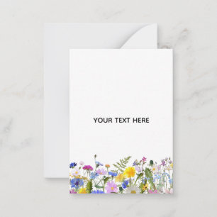 Create Your Own Colorful Floral Note Card