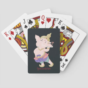 Create Your Own Colorful Ganesh Flute Poker Cards