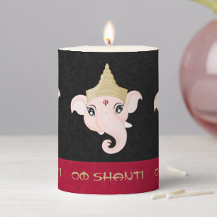 Create Your Own Colorful Ganesh Pillar Candle