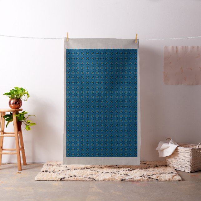 Create Your Own Colorful Hakuna Matata pretty blue Fabric (In Situ)