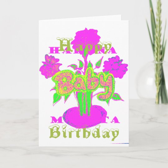 create your own colorful happy birthday pretty card