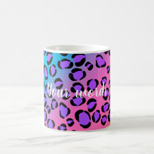 Create Your Own Colorful Leopard Print Color Morph Mug