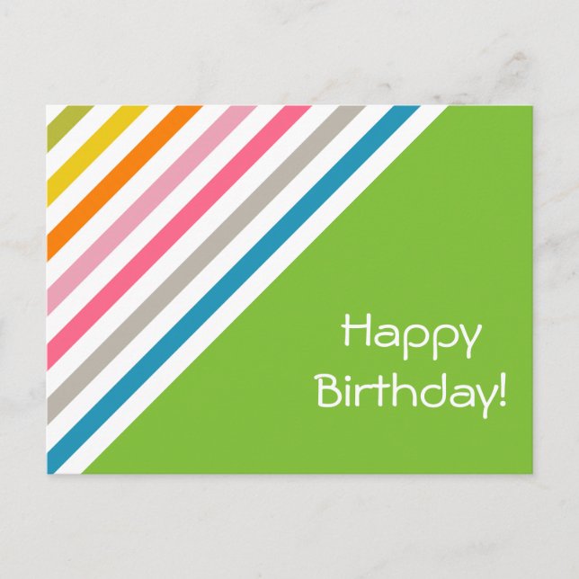Create Your Own Colorful Pastel Birthday Card (Front)