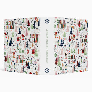 Create Your Own Colorful Sleigh All Day Gnomes 3 Ring Binder
