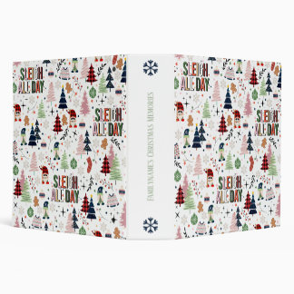 Create Your Own Colorful Sleigh All Day Gnomes 3 Ring Binder