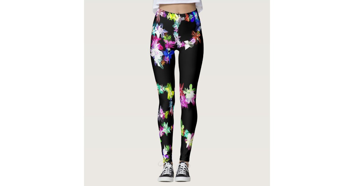 Create Your Own colorful sparkling stunning pretty Leggings | Zazzle
