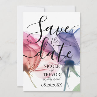 Create Your Own Colorized X-Ray Flowers Wedding Save The Date