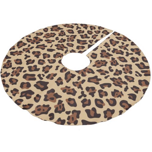 Create Your Own Colors Leopard Spot Brushed Polyester Tree Skirt