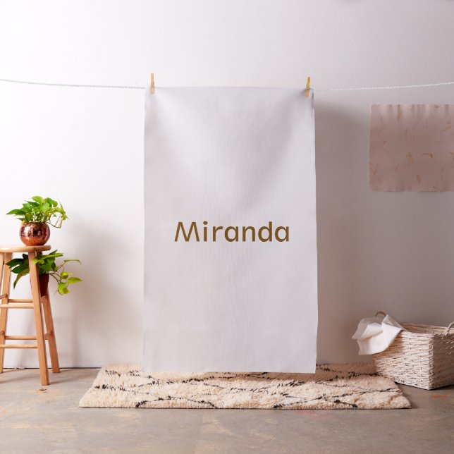 Create Your Own Combed Cotton Fabric (In Situ)