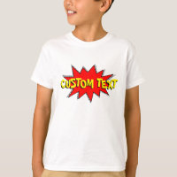 Create Your Own Comic Book Sound Effect Bubble T-Shirt