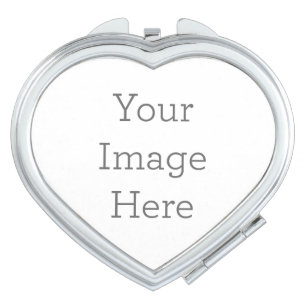 Compact Mirrors Makeup Tools Zazzle Create Your Own Compact Mirror Heart