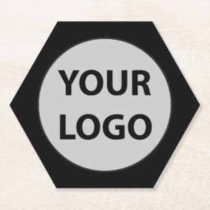Create Your Own Company Business Logo Paper Coaster