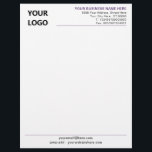 Create Your Own Company Letterhead Template<br><div class="desc">Custom Colors and Fonts - Design Your Own Simple Personalized Branded Business Office Letterhead Example with Logo - Add Your Logo - Image - Photo or QR code / and Name - Company / Address - Contact Information / more - Resize and move or remove and add elements / image...</div>