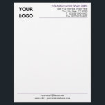 Create Your Own Company Letterhead Template<br><div class="desc">Custom Colors and Fonts - Design Your Own Simple Personalized Branded Business Office Letterhead Example with Logo - Add Your Logo - Image - Photo or QR code / and Name - Company / Address - Contact Information / more - Resize and move or remove and add elements / image...</div>