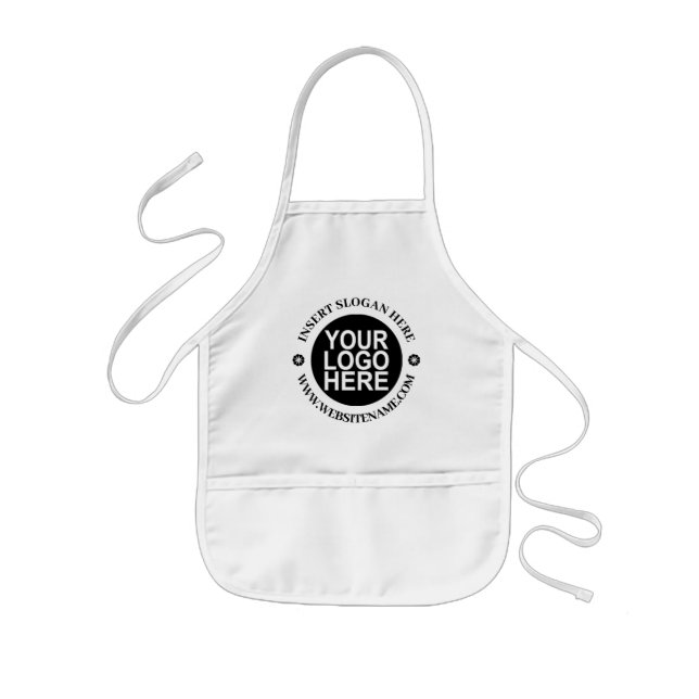 Create Your Own Company Logo Promotional Kids' Apron (Front)