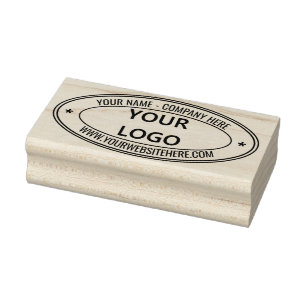 Create Your Own Company Oval Rubber Stamp Template