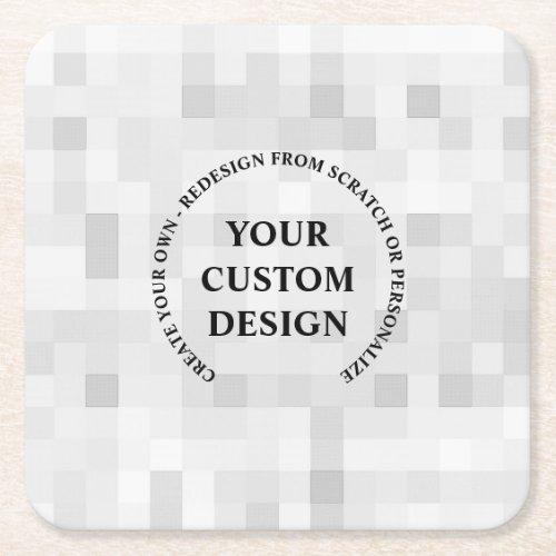 Create Your Own Completely Custom Square Paper Coaster