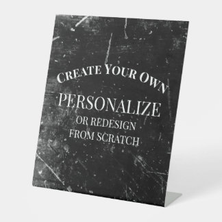 Create Your Own Completely Customized Pedestal Sign