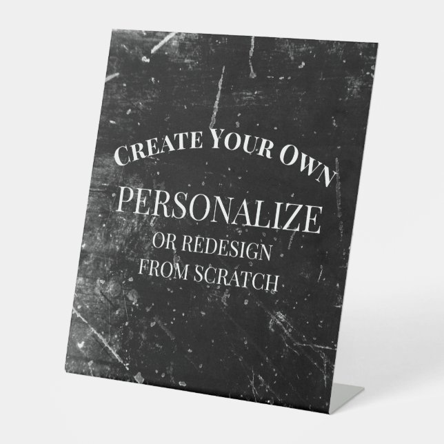 Create Your Own Completely Customized Pedestal Sign (Front)