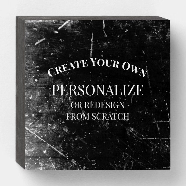 Create Your Own Completely Customized Wooden Box Sign (Front Horizontal)