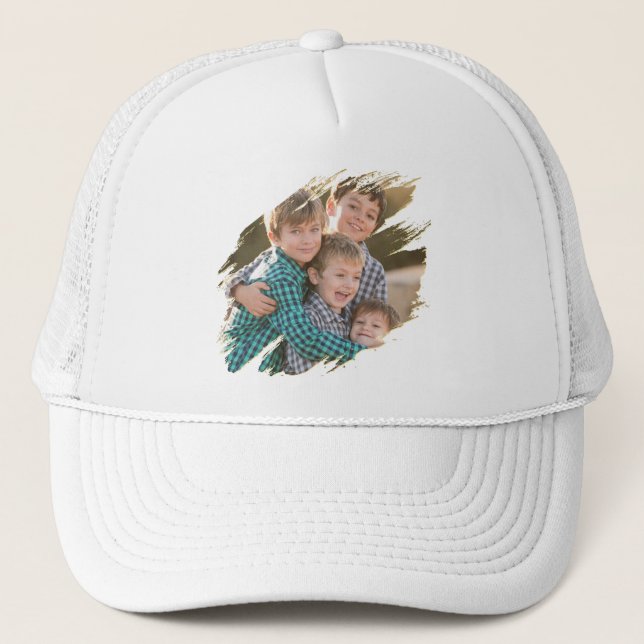 Create Your Own Cool Custom Photo Trucker Hat Cap (Front)