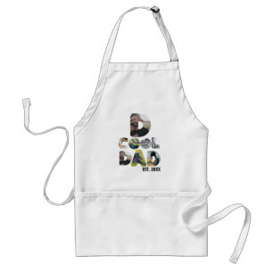 Create your own cool dad 7 letter photo for him adult apron