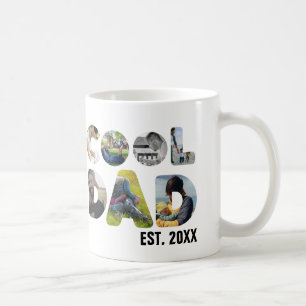 Create your own cool dad 7 letter photo for him coffee mug