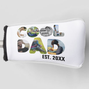 Create your own cool dad 7 letter photo for him golf head cover