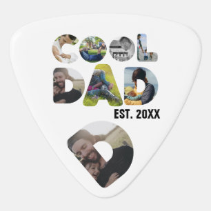 Create your own cool dad 7 letter photo for him guitar pick