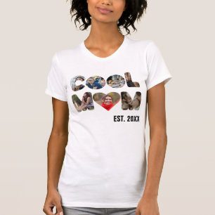 Create your own Cool mom 7 letter photo for her T-Shirt
