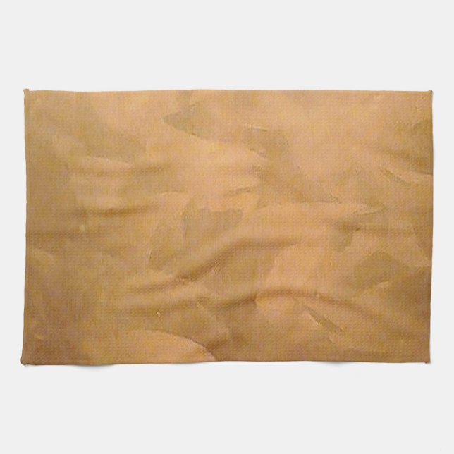 Create Your Own Copper Metallic Hand Brushed Kitchen Towel (Horizontal)