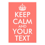 Create Your Own Coral Keep Calm and Your Text Poster Create Your Own Coral Keep Calm and Your Text Poster